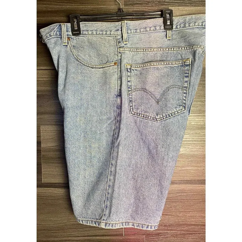 Levi 505 Jean shorts. Straight Fit, Blue Denim Shorts, Size 42, 100% Cotton.